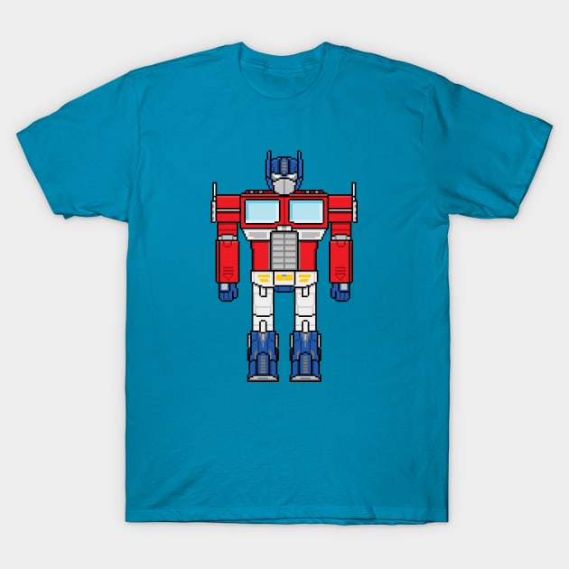 Optimus Prime (Pixel Art) T-Shirt by pilou_pixel